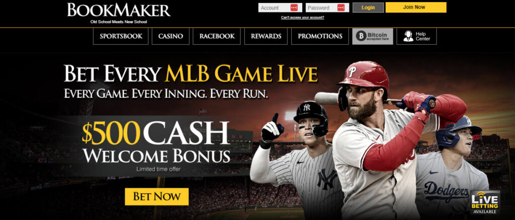 BookMaker homepage